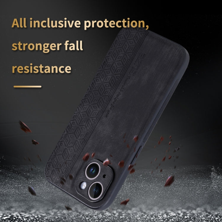 AZNS 3D Embossed Skin Feel Phone Case, For iPhone 15