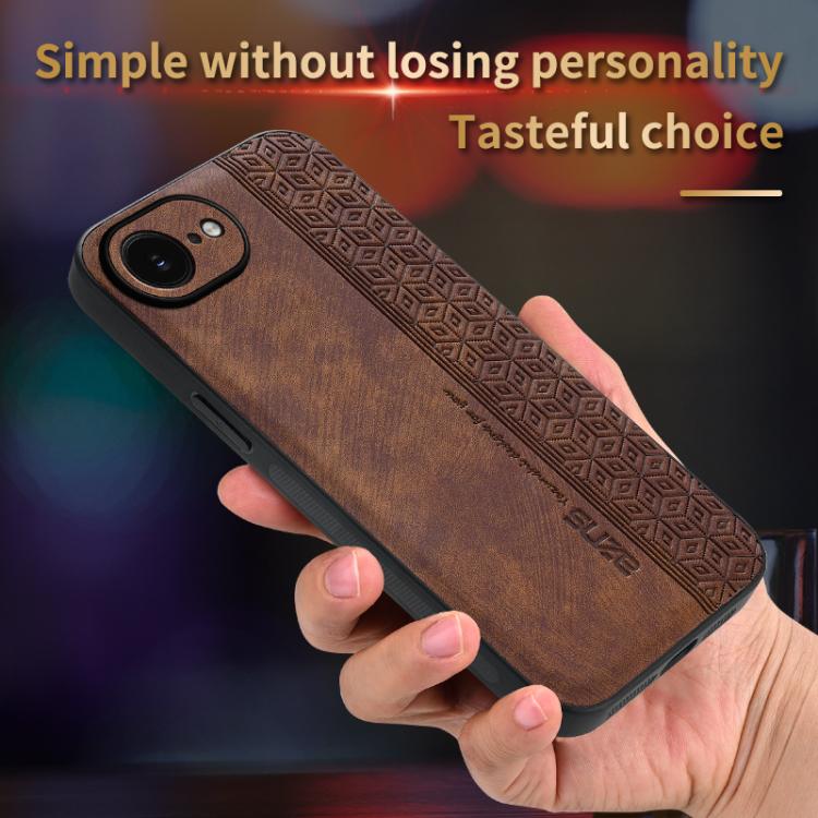 AZNS 3D Embossed Skin Feel Phone Case, For iPhone 16e / 17e, For iPhone 17 Pro Max, For iPhone 17 Pro, For iPhone 17
