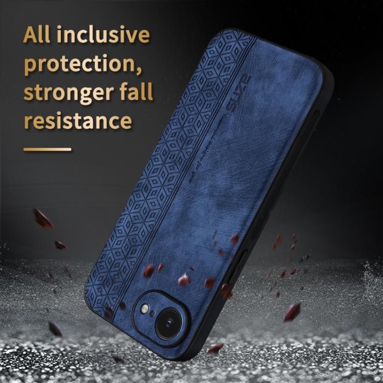 AZNS 3D Embossed Skin Feel Phone Case, For iPhone 16e / 17e, For iPhone 17 Pro Max, For iPhone 17 Pro, For iPhone 17