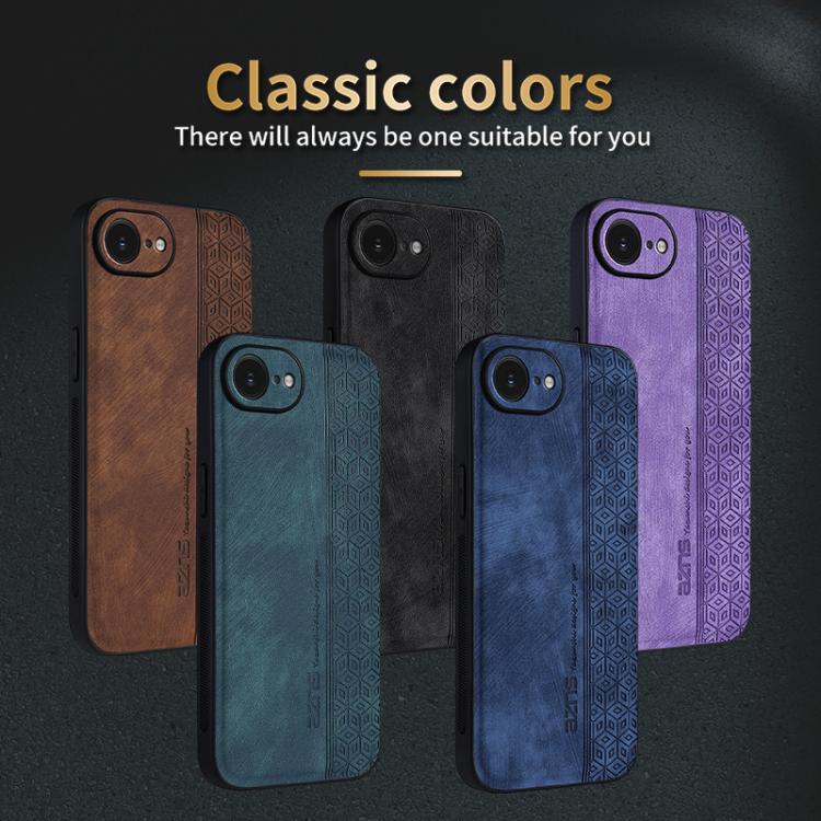 AZNS 3D Embossed Skin Feel Phone Case, For iPhone 16e / 17e, For iPhone 17 Pro Max, For iPhone 17 Pro, For iPhone 17