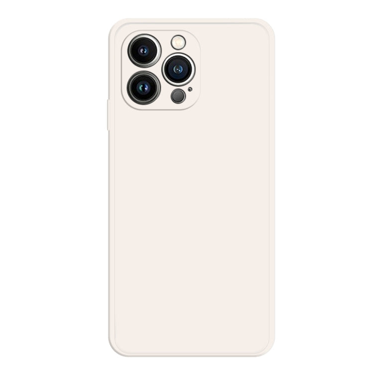 For iPhone 15 Pro Max Imitation Liquid Silicone Phone Case(White)