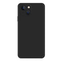 For iPhone 15 Plus Imitation Liquid Silicone Phone Case(Black)