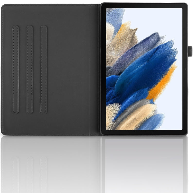 For Samsung Galaxy Tab A8 10.5 Tree Life Embossed Rotation Leather Smart Tablet Case(Black)