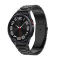 For Samsung Galaxy Watch 6 Three Strains Metal Watch Band(Black)