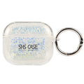 For AirPods Pro Flash Diamond Epoxy Bluetooth Earphone Protective Case(White)