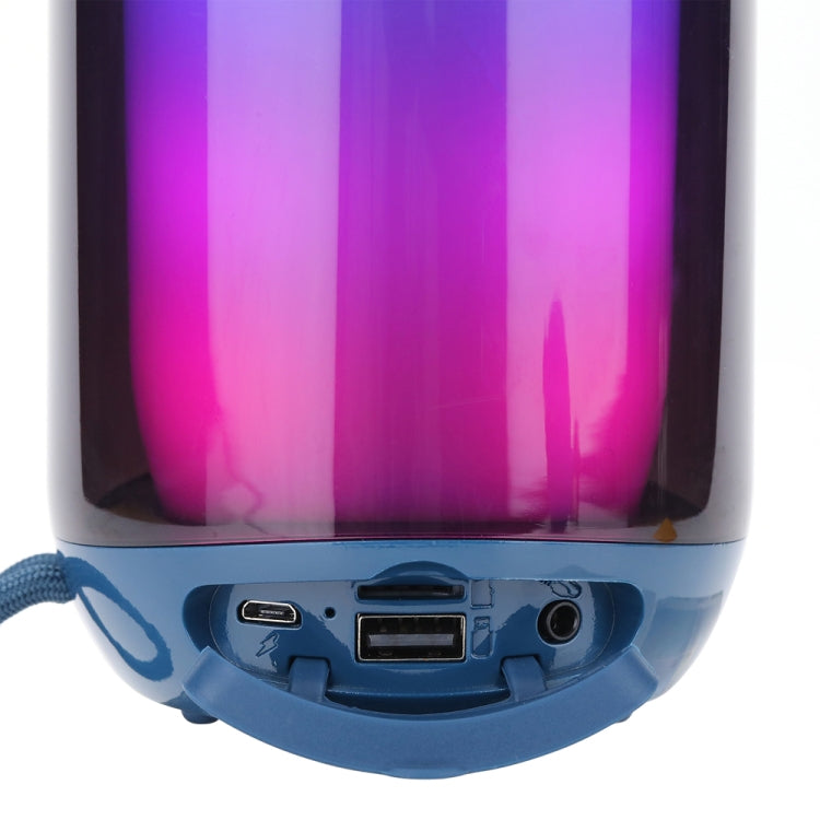 T&G TG651 Portable LED Wireless Bluetooth Speaker Outdoor TWS Subwoofer(Green)