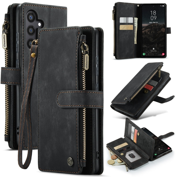 CaseMe C30 Card Slots Zipper Wallet Leather Phone Case, For Samsung Galaxy S24 5G, For Samsung Galaxy S23 FE, For Samsung Galaxy A24 4G, For Samsung Galaxy A23