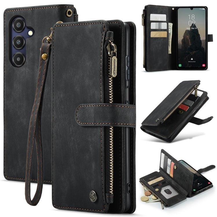 CaseMe C30 Card Slots Zipper Wallet Leather Phone Case, For Samsung Galaxy A25 4G, For Samsung Galaxy A15, For Samsung Galaxy A55 5G, For Samsung Galaxy A35 5G, For Samsung Galaxy S24 Ultra 5G, For Samsung Galaxy S24+ 5G