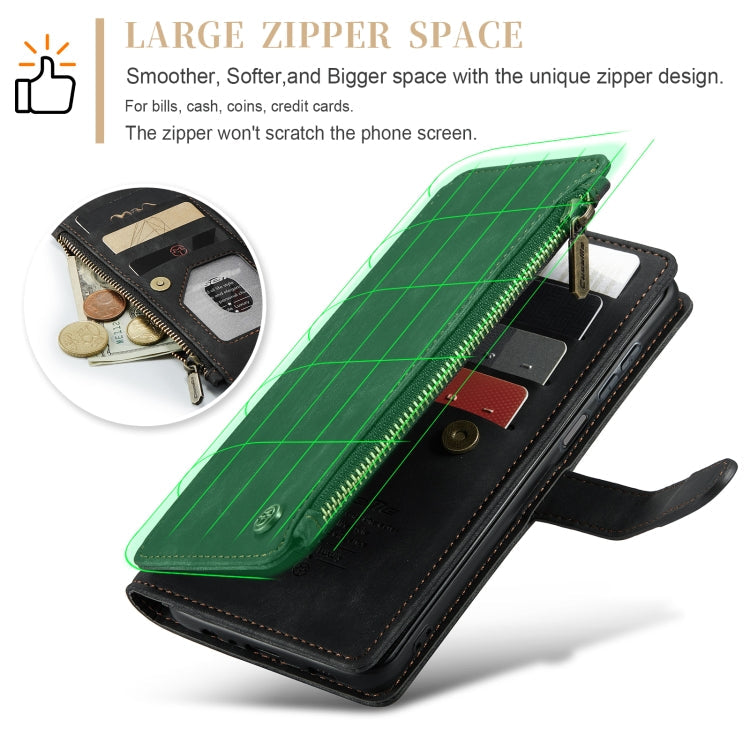 CaseMe C30 Card Slots Zipper Wallet Leather Phone Case, For Samsung Galaxy A25 4G, For Samsung Galaxy A15, For Samsung Galaxy A55 5G, For Samsung Galaxy A35 5G, For Samsung Galaxy S24 Ultra 5G, For Samsung Galaxy S24+ 5G