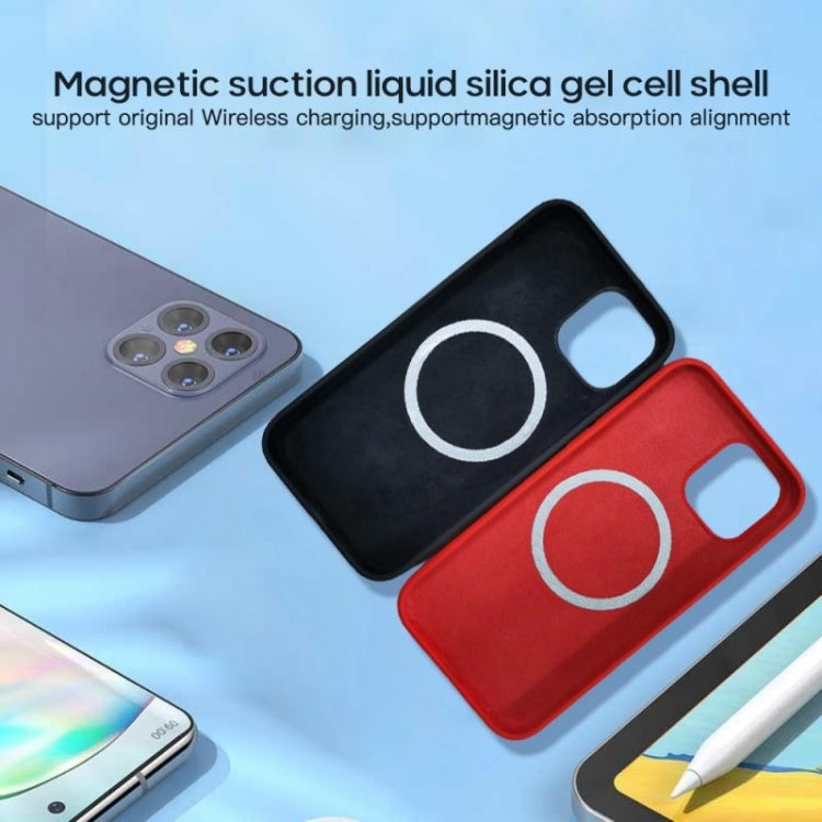 For iPhone 15 Pro Max Liquid Silicone Full Coverage MagSafe Phone Case(Black)