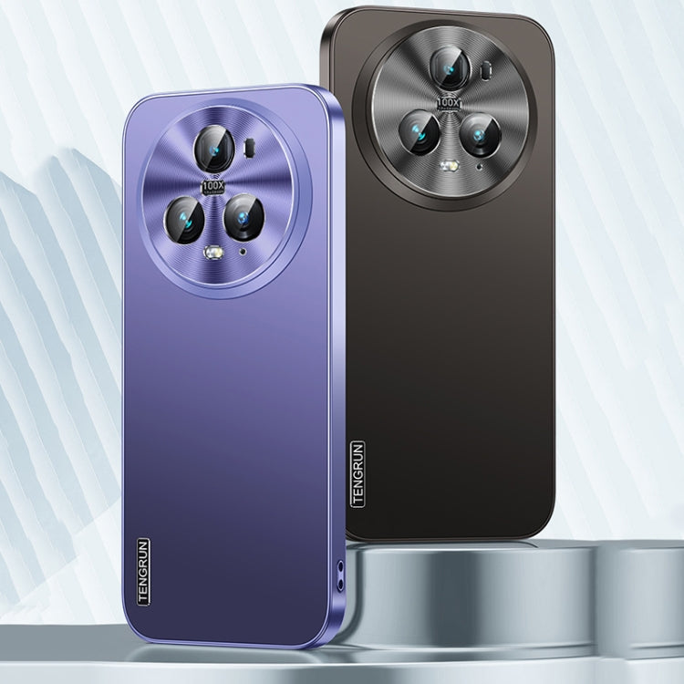For Honor 90 Pro Streamer Series Micro Frosted Metal Paint PC Phone Case(Dark Purple)
