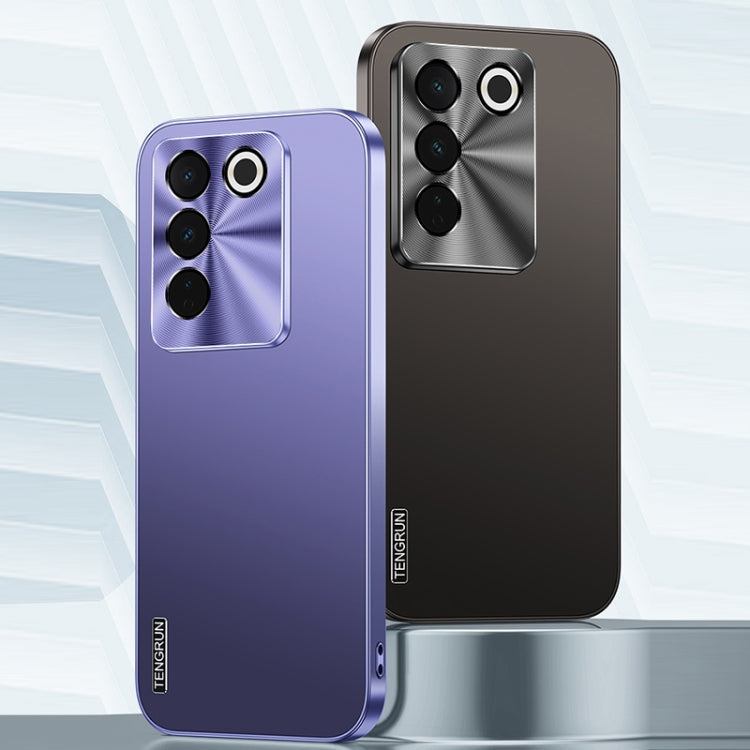 For vivo S16 Streamer Series Micro Frosted Metal Paint PC Phone Case(Dark Purple)