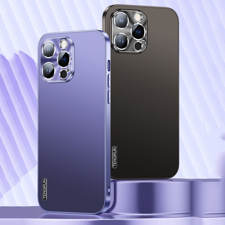 For iPhone 14 Plus Streamer Series Micro Frosted Metal Paint PC Phone Case(Sierra Blue)
