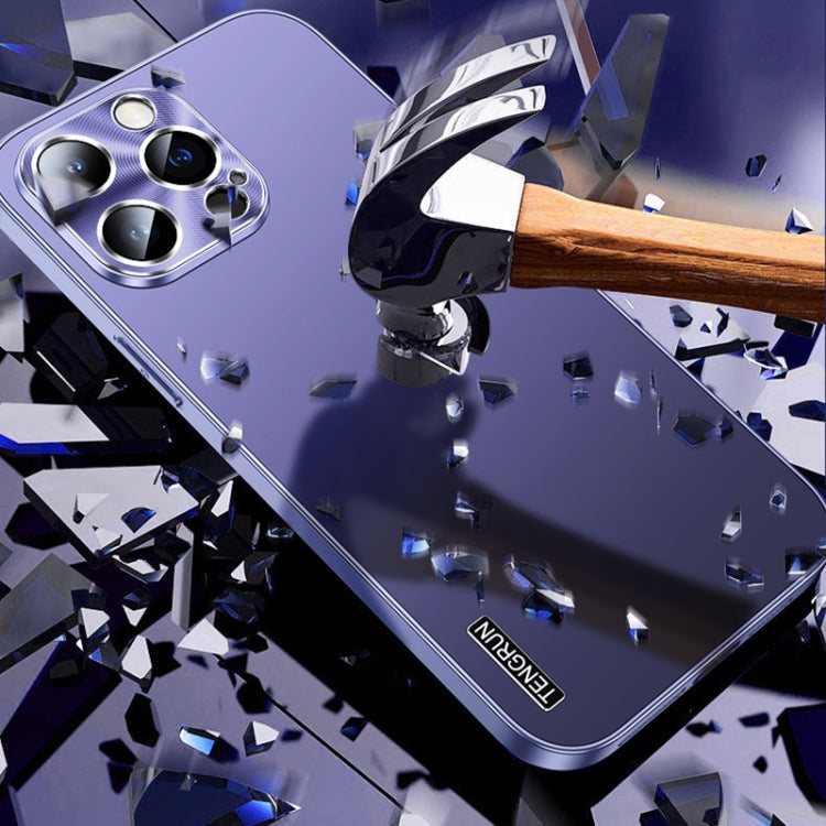 For iPhone 14 Plus Streamer Series Micro Frosted Metal Paint PC Phone Case(Sierra Blue)