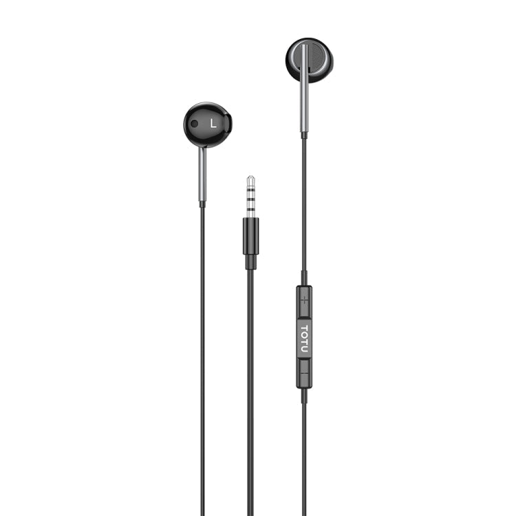 TOTU EP-3 In-Ear Wired Earphone Cable Length:1.2m, Plug Type:3.5mm(Black)