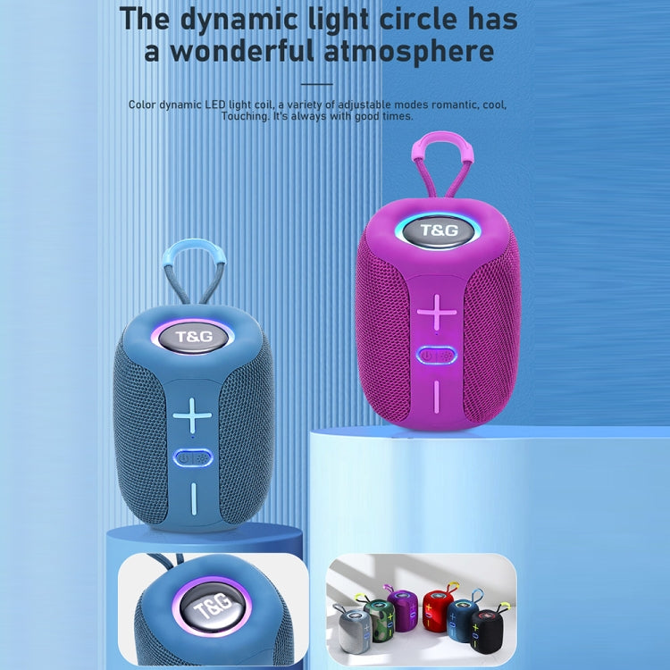 T&G TG-658 Outdoor USB High Power 8W Heavy Bass Wireless Bluetooth Speaker(Blue)