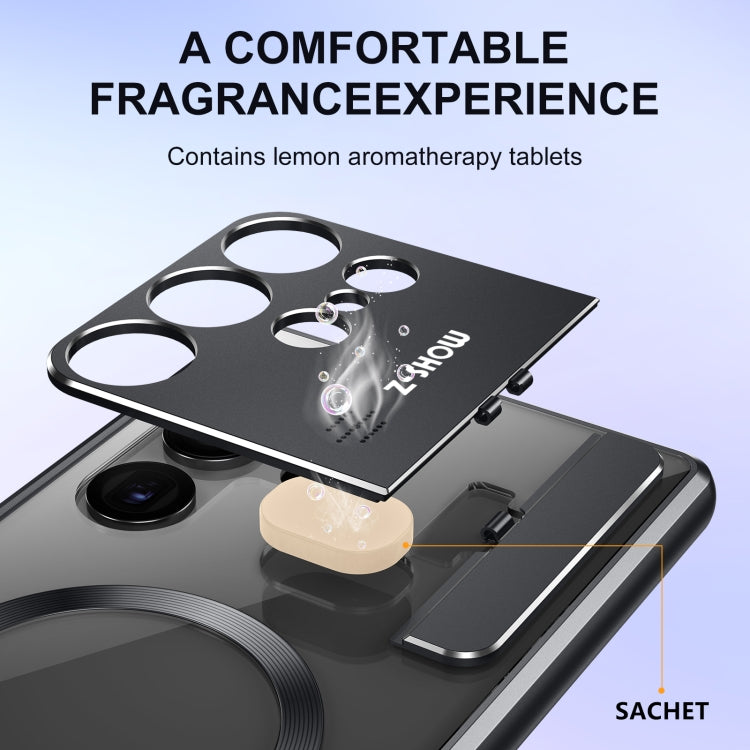Aromatherapy Holder Single-sided MagSafe Magnetic Phone Case, For Samsung Galaxy S26 Ultra 5G, For Samsung Galaxy S25 Ultra 5G, For Samsung Galaxy S24 Ultra 5G, For Samsung Galaxy S23 Ultra 5G