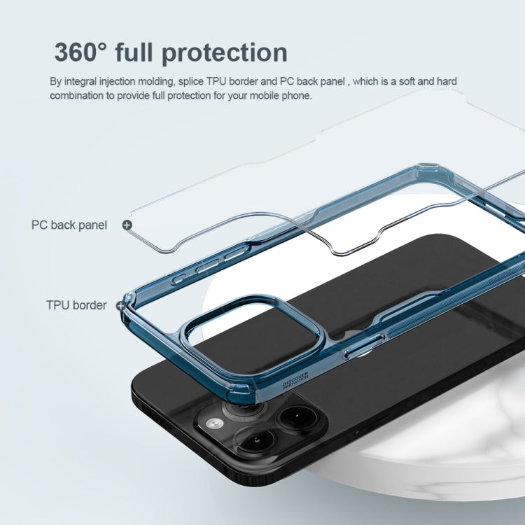For iPhone 15 Pro Max NILLKIN Ultra Clear PC + TPU Phone Case(Transparent)