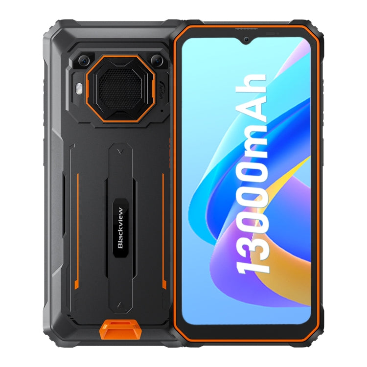 Blackview BV6200 Pro, 6GB+128GB, IP68/IP69K/MIL-STD-810H, 6.56 inch Android 13 MediaTek Helio P35 Octa Core, Network: 4G, OTG, NFC(Orange)