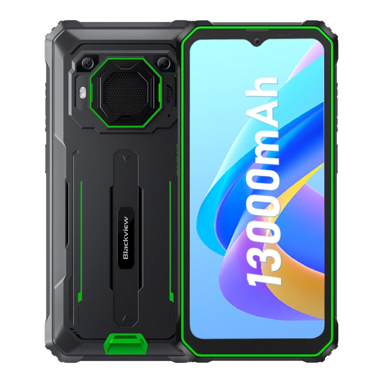 Blackview BV6200 Pro, 6GB+128GB, IP68/IP69K/MIL-STD-810H, 6.56 inch Android 13 MediaTek Helio P35 Octa Core, Network: 4G, OTG, NFC(Green)