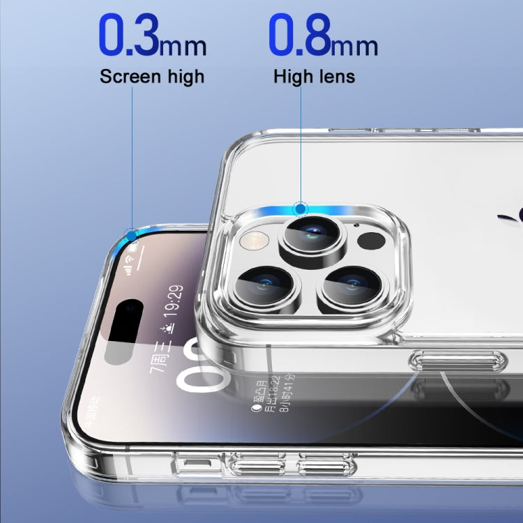 For iPhone 15 Pro Max TOTU PC-04 Crystal Shield Series TPU + PC Phone Case(Transparent)