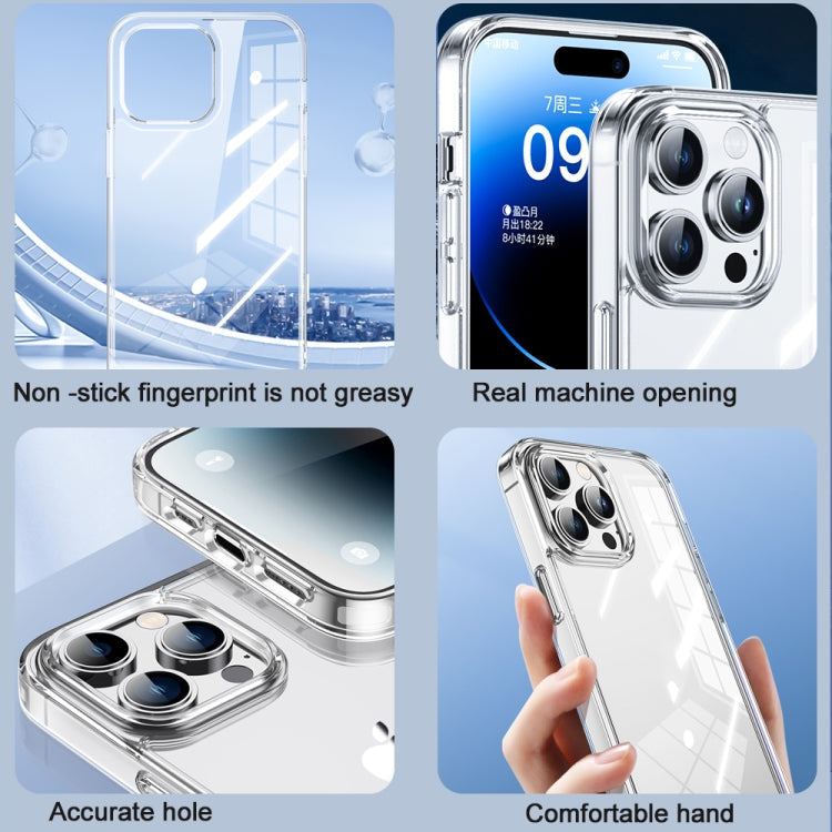 For iPhone 15 Pro Max TOTU PC-04 Crystal Shield Series TPU + PC Phone Case(Transparent)
