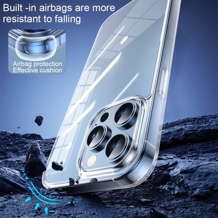 For iPhone 15 Pro Max TOTU PC-04 Crystal Shield Series TPU + PC Phone Case(Transparent)