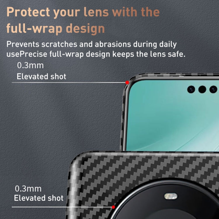 For Huawei Mate 60 Pro Magnetic Carbon Fiber Shockproof Phone Case(Blue Purple)