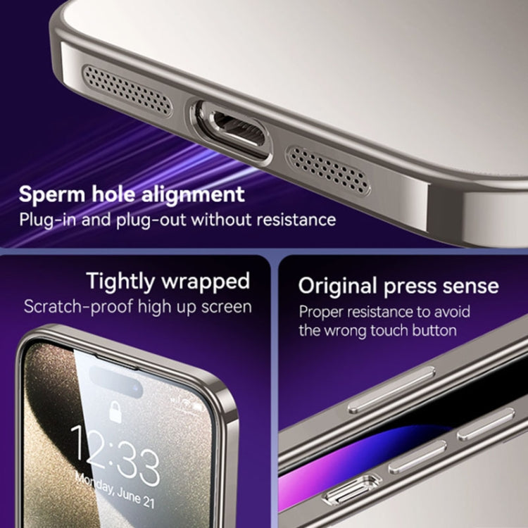 SULADA Electroplating Frosted TPU Phone Case, For iPhone 15