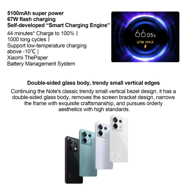 Xiaomi Redmi Note 13 Pro 5G,  6.67 inch MIUI 14 Snapdragon 7s Gen 2 Octa Core 4nm up to 2.4GHz, NFC, Network: 5G, 16GB+512GB