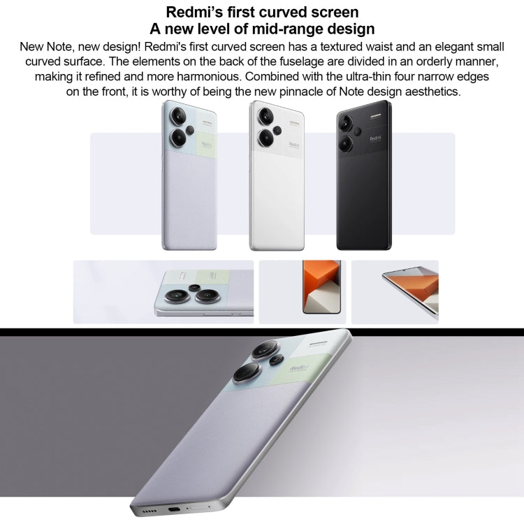 Xiaomi Redmi Note 13 Pro+ 5G, 12GB+256GB,  6.67 inch MIUI 14 Dimensity 7200-Ultra Octa Core 4nm up to 2.8GHz, NFC, Network: 5G(Violet)