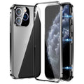 Magnetic Double-buckle HD Tempered Glass Phone Case, For iPhone 11 Pro Max, For iPhone 11, For iPhone 11 Pro
