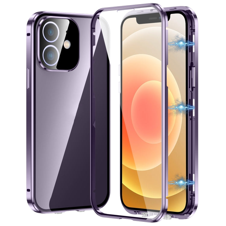 Magnetic Double-buckle HD Tempered Glass Phone Case, For iPhone 13, For iPhone 12, For iPhone 12 Pro Max, For iPhone 12 Pro