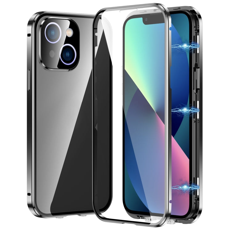 Magnetic Double-buckle HD Tempered Glass Phone Case, For iPhone 13, For iPhone 12, For iPhone 12 Pro Max, For iPhone 12 Pro