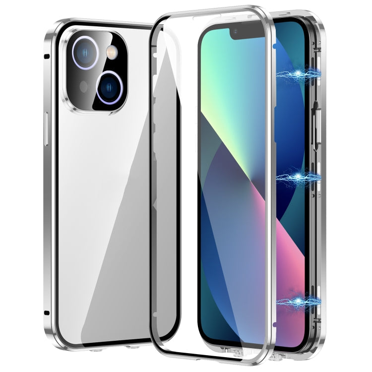 Magnetic Double-buckle HD Tempered Glass Phone Case, For iPhone 13, For iPhone 12, For iPhone 12 Pro Max, For iPhone 12 Pro