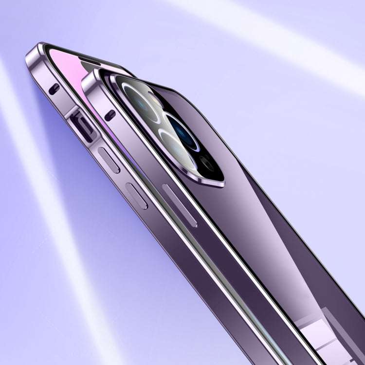 Magnetic Double-buckle HD Tempered Glass Phone Case, For iPhone 13, For iPhone 12, For iPhone 12 Pro Max, For iPhone 12 Pro