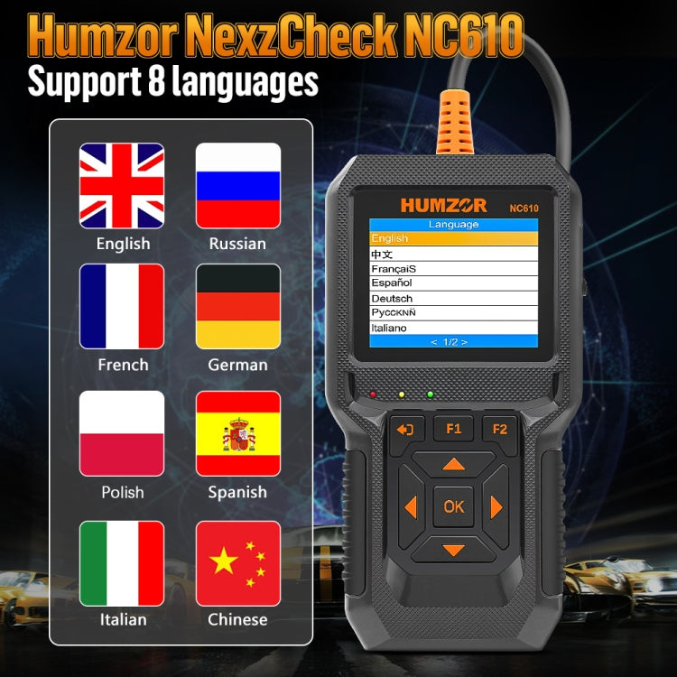 HUMZOR NexzCheck NC610 Car / Truck Code Reader OBD2 Diagnostic Scan Tool