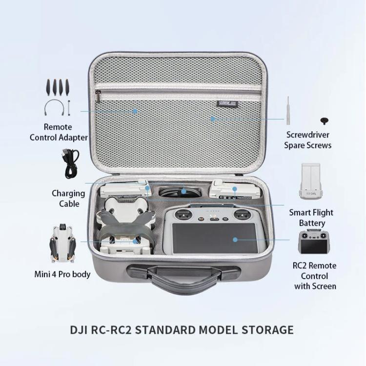 STARTRC Shoulder Storage Bag PU Handbag, For DJI Mini 4 Pro / RC with Screen Standard, For DJI Mini 4 Pro / N2, For DJI Mini 4 Pro / RC 2 with Screen