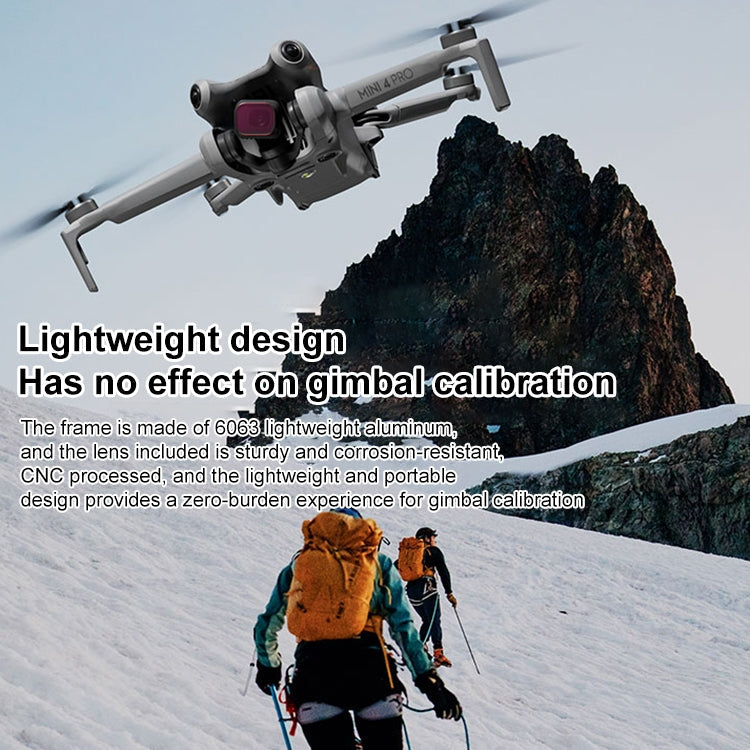 For DJI Mini 4 Pro STARTRC Drone Lens Filter, ND16/64/256, CPL ND8/16/32/64/256, CPL UV ND8/16/32/64