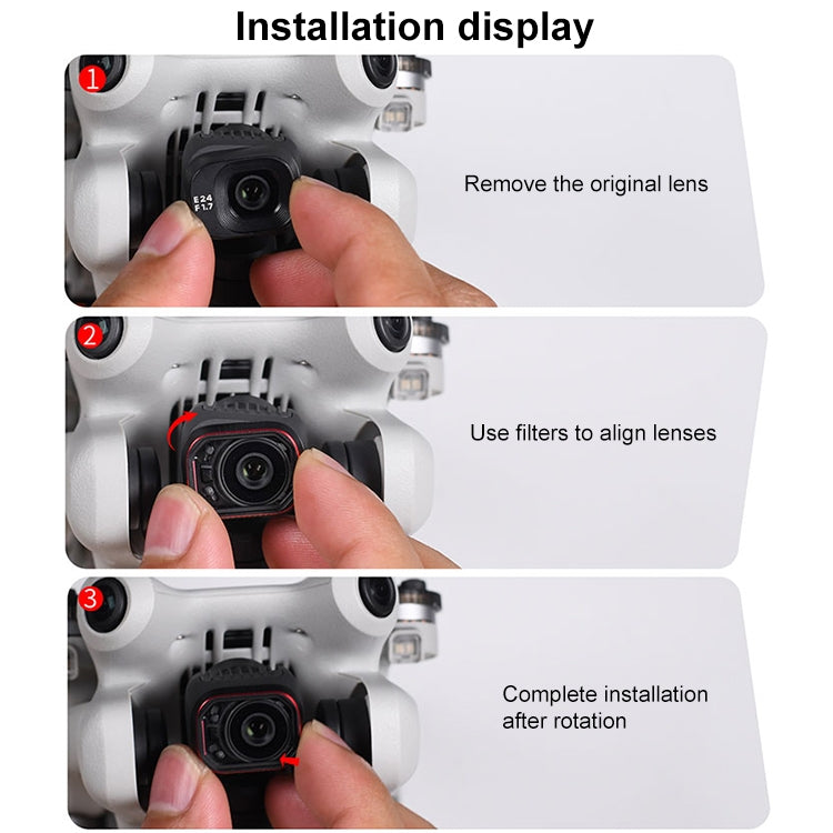 For DJI Mini 4 Pro STARTRC Drone Lens Filter, ND16/64/256, CPL ND8/16/32/64/256, CPL UV ND8/16/32/64