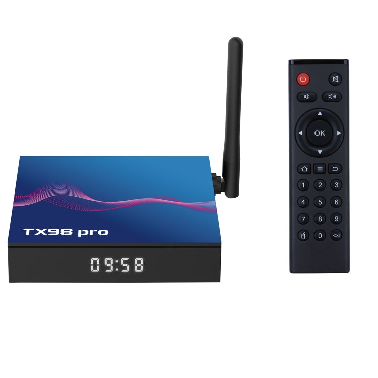 TX98 Pro 4K Ultra HD Android 14.0 Smart TV Box with Remote Control, Allwinner H616 Quad-Core, 2GB+16GB, 4GB+32GB, 4GB+64GB