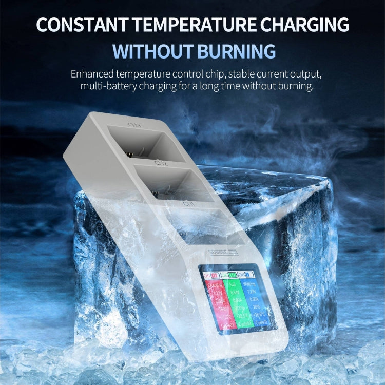 For DJI Mini 4 Pro / Mini 3/ Mini 3 Pro STARTRC 3 in 1 Charging Butler Battery Charger with Screen(Grey)