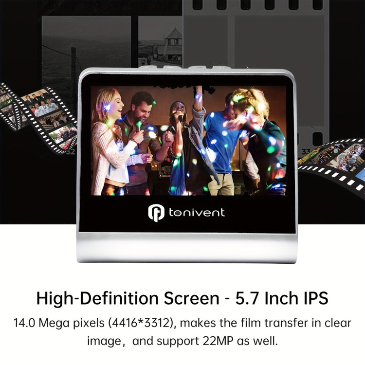 Tonivent TON170 22 Mega Pixels 5 inch HD Screen Film Scanner(EU Plug)