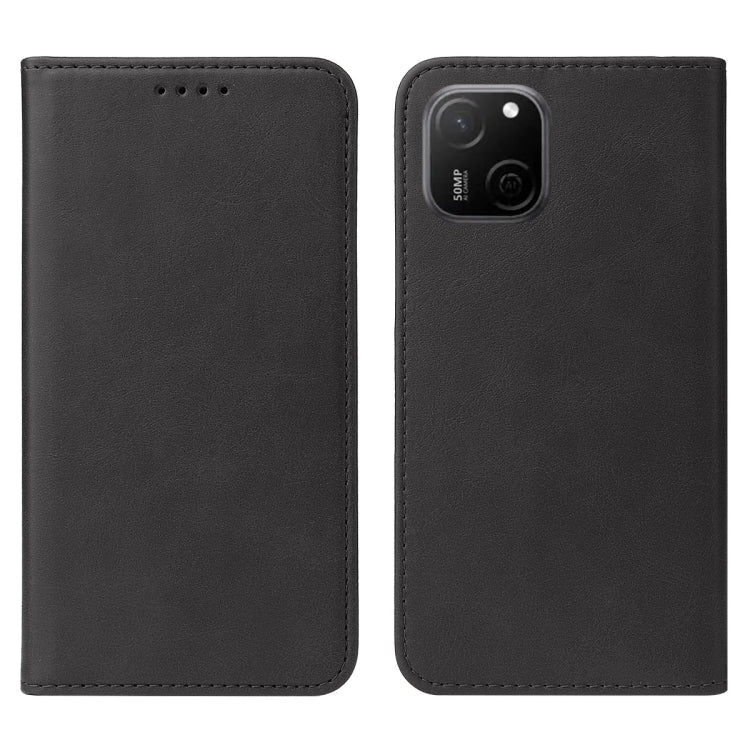 For Huawei Maimang A20 Magnetic Closure Leather Phone Case(Black)