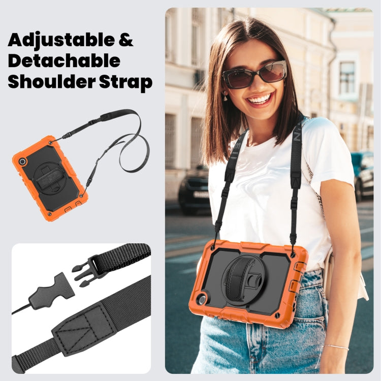 Silicone + PC Tablet Case with Shoulder Strap, For Samsung Galaxy Tab A9 / Tab A11