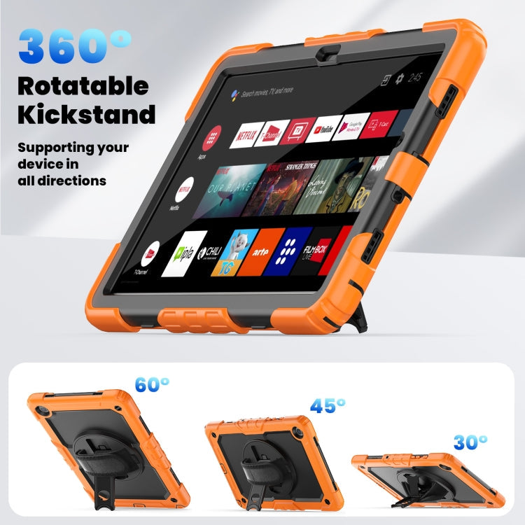 Silicone + PC Tablet Case with Shoulder Strap, For Samsung Galaxy Tab A9+/Tab A11+