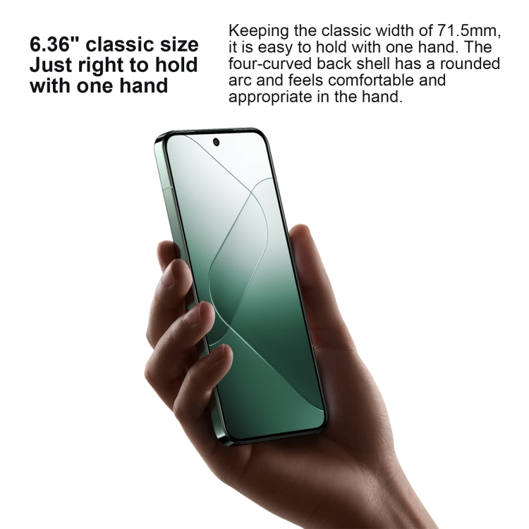 Xiaomi 14,  6.36 inch Xiaomi HyperOS Snapdragon 8 Gen 3 Octa Core 4nm up to 3.3GHz, NFC, Network: 5G, 16GB+512GB