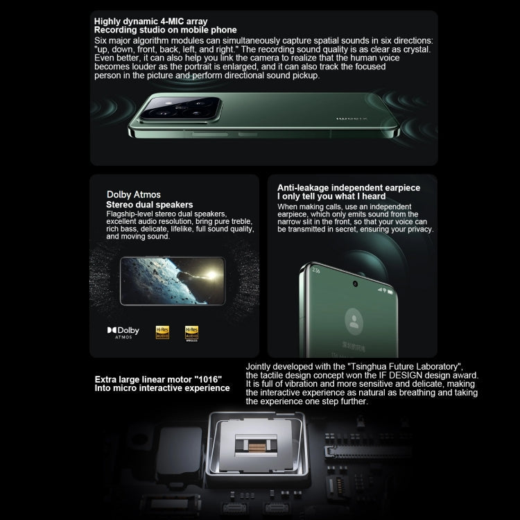 Xiaomi 14 Pro,  6.73 inch Xiaomi HyperOS Snapdragon 8 Gen 3 Octa Core 4nm up to 3.3GHz, NFC, Network: 5G, 16GB+1TB
