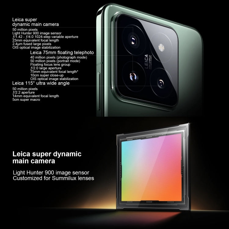 Xiaomi 14 Pro,  6.73 inch Xiaomi HyperOS Snapdragon 8 Gen 3 Octa Core 4nm up to 3.3GHz, NFC, Network: 5G, 16GB+1TB