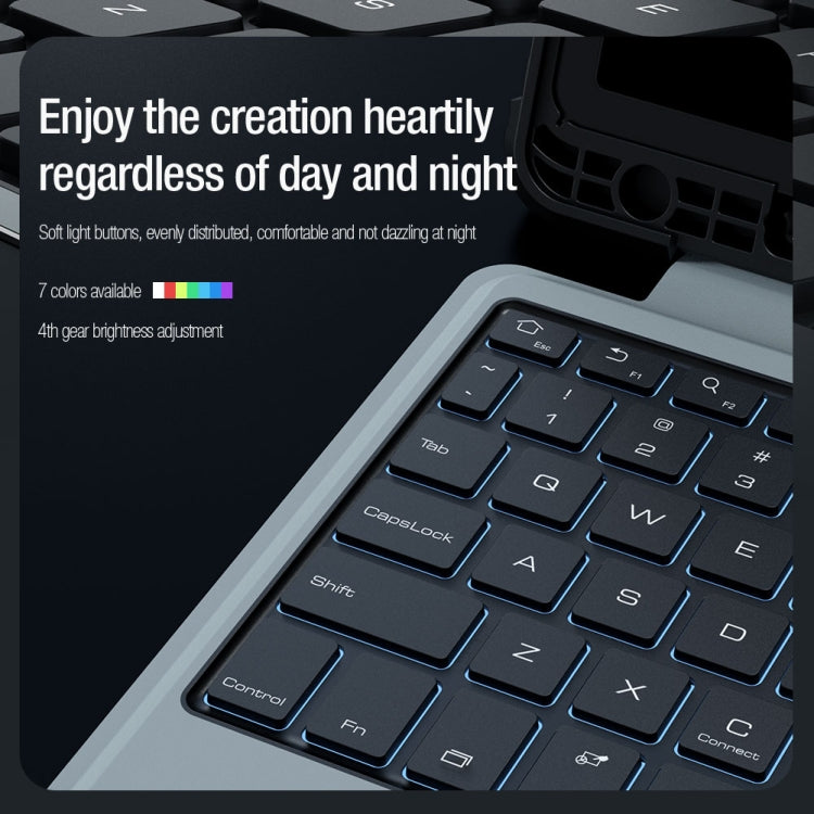 Nillkin Backlit Version Bumper Combo Keyboard Case, For Samsung Galaxy Tab S9 / S9 5G, For Samsung Galaxy Tab S9+ / S9+ 5G